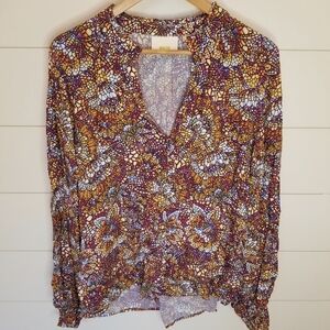 Anthropologie Patterned Blouse